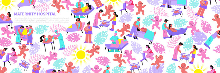 Maternity Hospital Pattern Composition