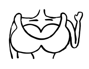 Breast implant vector icon on white background. Flat vector breast implant illustration from modern medical collection for mobile concept and web apps design.