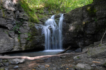 Obraz premium Kravtsovskie waterfalls. Primorsky Krai (Primorye), Far East, Russia.