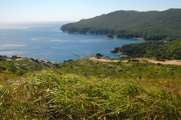 Far Eastern State Marine Reserve. View at Telyakovsky Bay of Peter the Great Gulf. Gamow Peninsula, Primorsky Krai (Primorye), Far East, Russia.