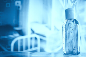 medical antiseptic gel, virus protection concept, clean hands, coronavirus disinfection