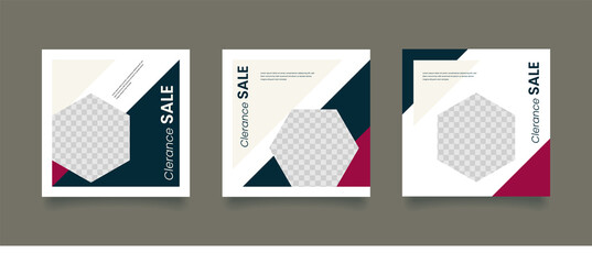 Unique Editable modern Social Media banner Template. Promotional web banner for social media. Elegant sale and discount promo. Fashion and lifestyle blog templates, web banners