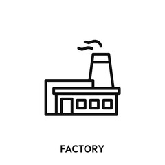 factory icon vector. factory sign symbol.