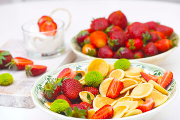 Mini pancakes naleśniki