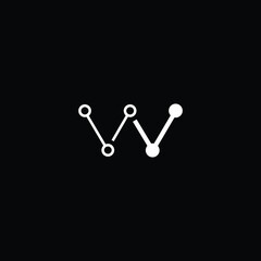  Professional Innovative Technology Initial W logo and WW logo. Letter W WW Minimal elegant Monogram. Premium Business Artistic Alphabet symbol and sign