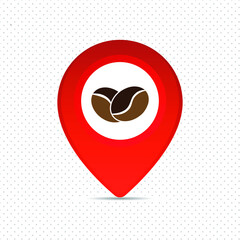 coffee pin icon