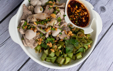 Thai Food Mixed Items 
