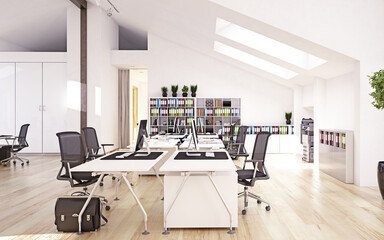 contemporary loft office