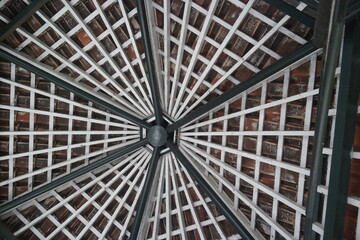 Under gazebo in the Kebun Raya Purwodadi, Indonesia.