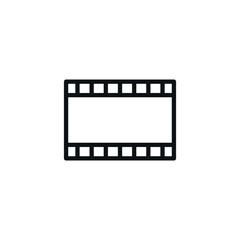 Filmstrip Icon - Play Video Symbol - Vector