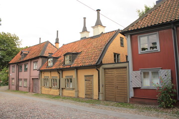 Vieille Ville colorée de Stockholm Suède