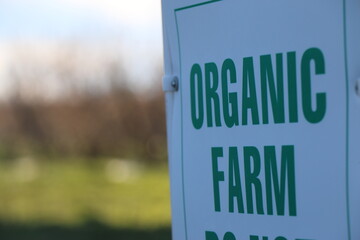Organic Farm Sign Macro