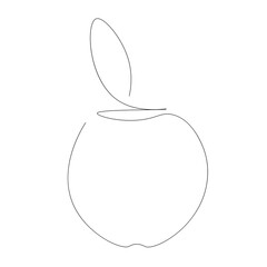 Apple icons on white background, vector illustration	