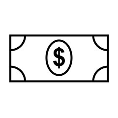 Dollar vector icon illustration. Eps 10