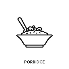 porridge icon vector. porridge sign symbol.