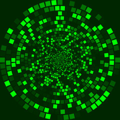 Dotted Halftone Vector Spiral Color Pattern or Texture