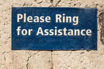 Blue ring for assistance in Kendal UK