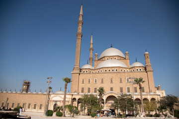 Fototapeta na wymiar Cairo Citadel Saladin or Salah Ed-Din in Mokattam Hills