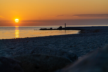 Fototapeta premium Morgens am Strand