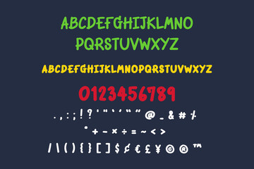 This set is alphabets A-Z, numeral and punctuation that you can use on your logos, social media, print etc.