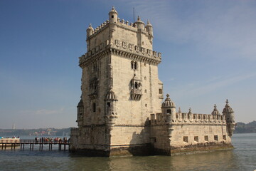 Fototapeta na wymiar Tour de Belém Lisbonne Portugal 
