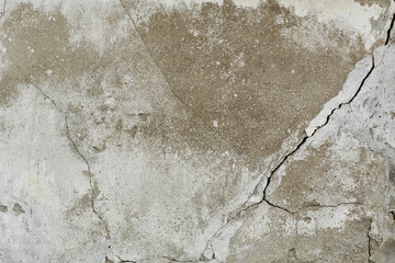 Texture of old cracked concrete wall. texture cement background abstract grey color