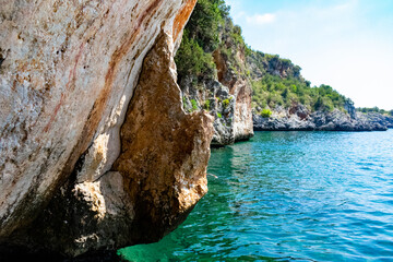 Italy, Campania, Marine Protected Area - Infreschi and Masseta coast - 11 August 2019 - The rocks...