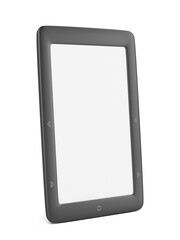E-book reader on white
