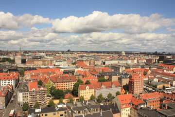 Naklejka na ściany i meble Vue Panoramique Copenhague Danemark