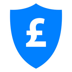 Britisches Pfund und Schild