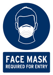 face mask required