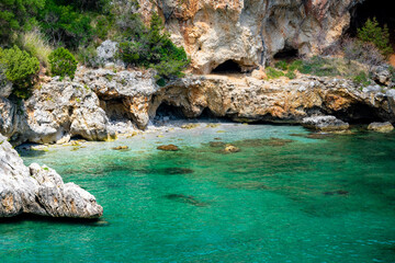 Italy, Campania, Marine Protected Area - Infreschi and Masseta coast - 11 August 2019 - The magical...