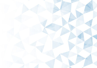 Polygon abstract white blue diamond background.Vector mosaic wallpaper texture.