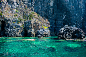 Italy, Campania, Marine Protected Area - Infreschi and Masseta coast - 11 August 2019 - The...