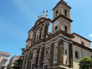 Fototapeta na wymiar Frascati Cathedral (Cattedrale di San Pietro) Italia.