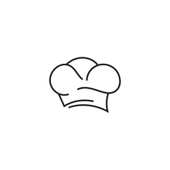 Chef hat logo template vector