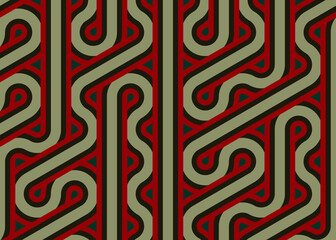 Colour Hexagon Tile Connection art background design illustration