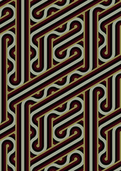 Colour Hexagon Tile Connection art background design illustration