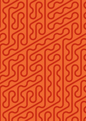 Fototapeta premium Colour Hexagon Tile Connection art background design illustration