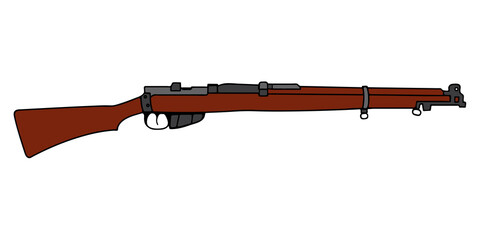 British Bolt action rifle. British Army standard rifle during the First and Second World Wars