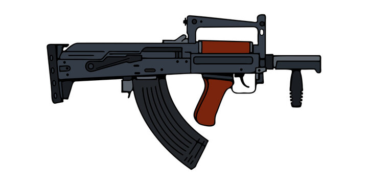 Modern Russian bullpup assault rifle