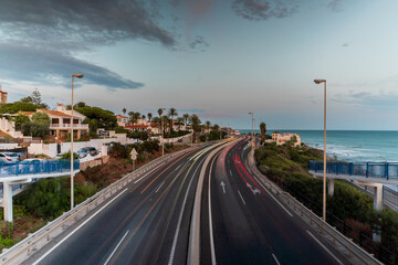 A View of The Fuengirola Coast from a Highway Bridge