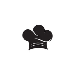 Chef hat logo template vector