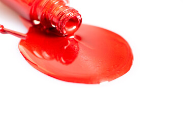 nail polish isolated on white