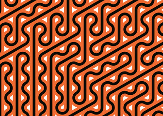 Colour Hexagon Tile Connection art background design illustration