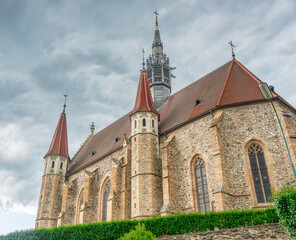 Fototapeta premium The amazing gothic Church of Mariasdorf in southern Burgenland, Austria