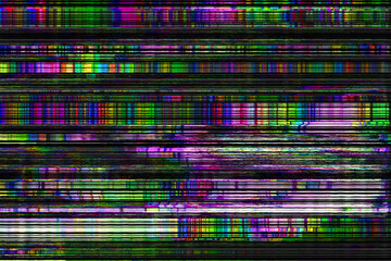 Glitch no signal background pixel noise,  vhs analog.
