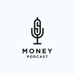 money podcast logo. mic logo