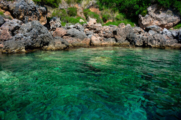 Italy, Campania, Marine Protected Area - Infreschi and Masseta coast - 11 August 2019 - The...