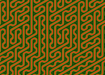 Colour Hexagon Tile Connection art background design illustration